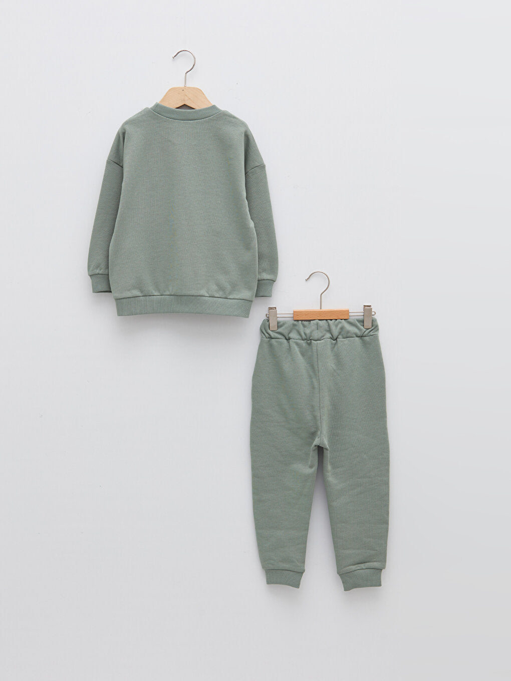 Crew Neck Long Sleeve Baby Boy Sweatshirt and Trousers 2-Piece Set