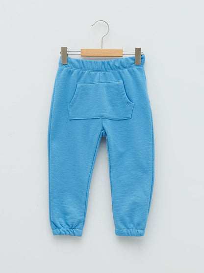 Baby Boy Jogger Tracksuit Bottom with Elastic Waist, 2-pack