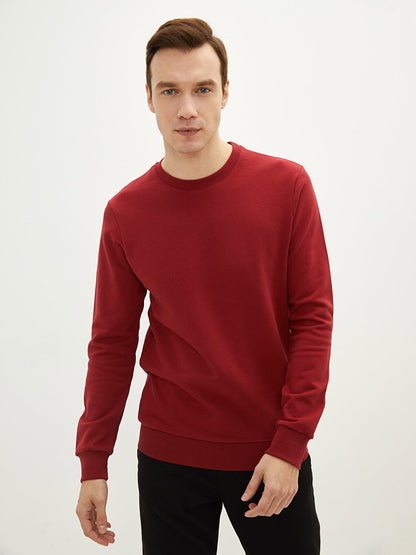 Crew Neck Long Sleeve Men's Sweatshirt