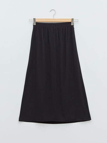 Straight A Cut Belmando Fabric Women's Skirt with Elastic Waist