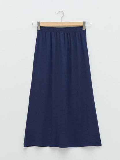 Straight A Cut Belmando Fabric Women's Skirt with Elastic Waist