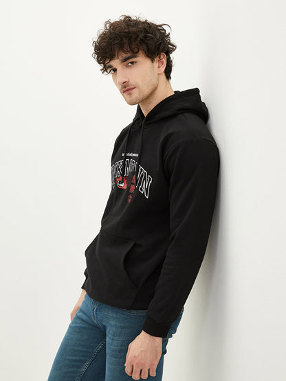 Long Sleeve Printed Men's Hoodie