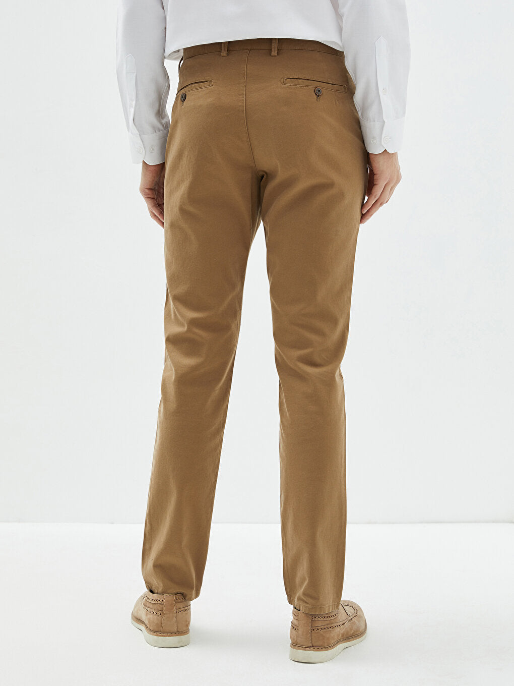 Slim Fit Gabardine Men's Chino Trousers