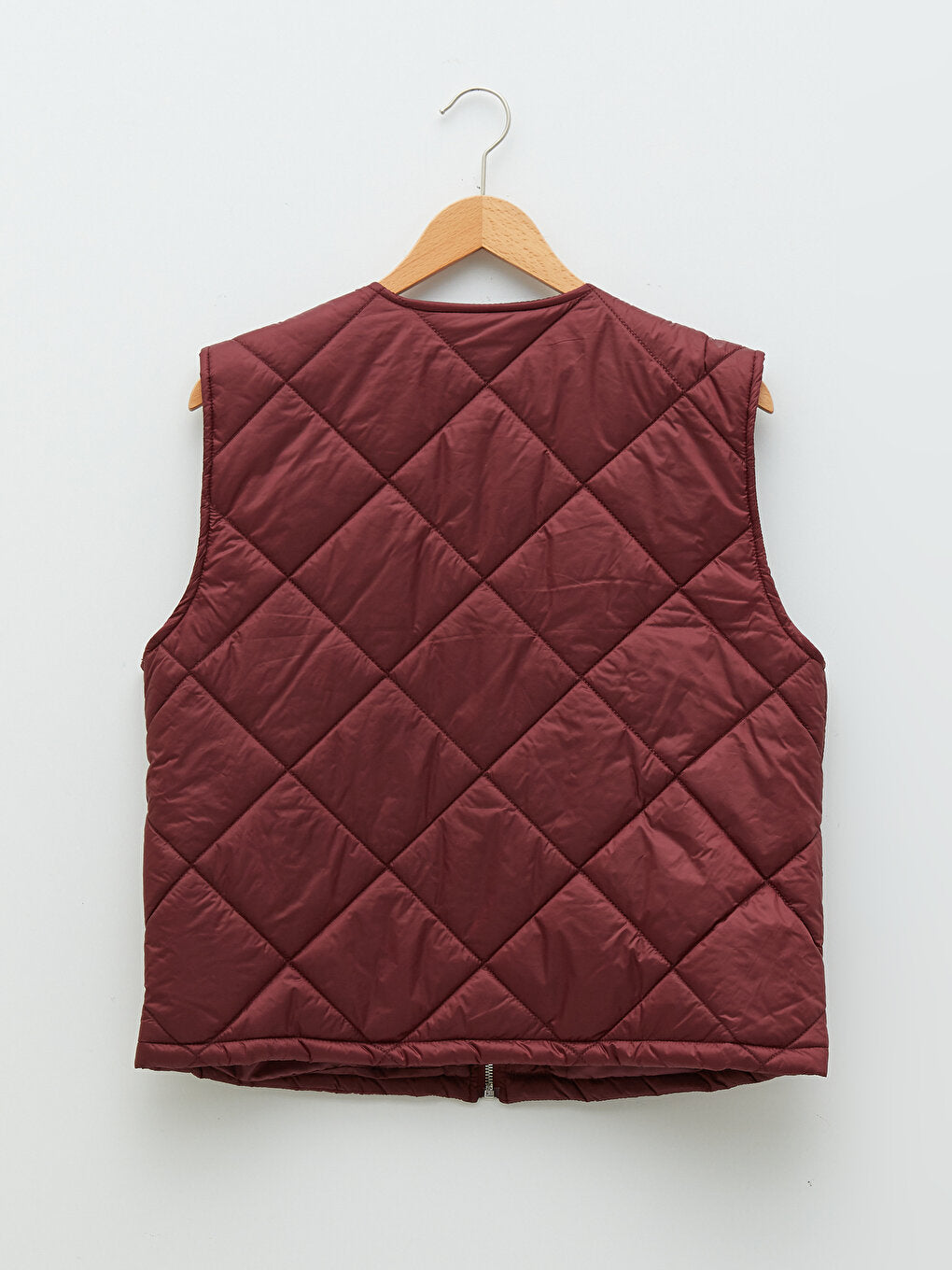 Crew Neck Quilted Patterned Women's Puffer Vest