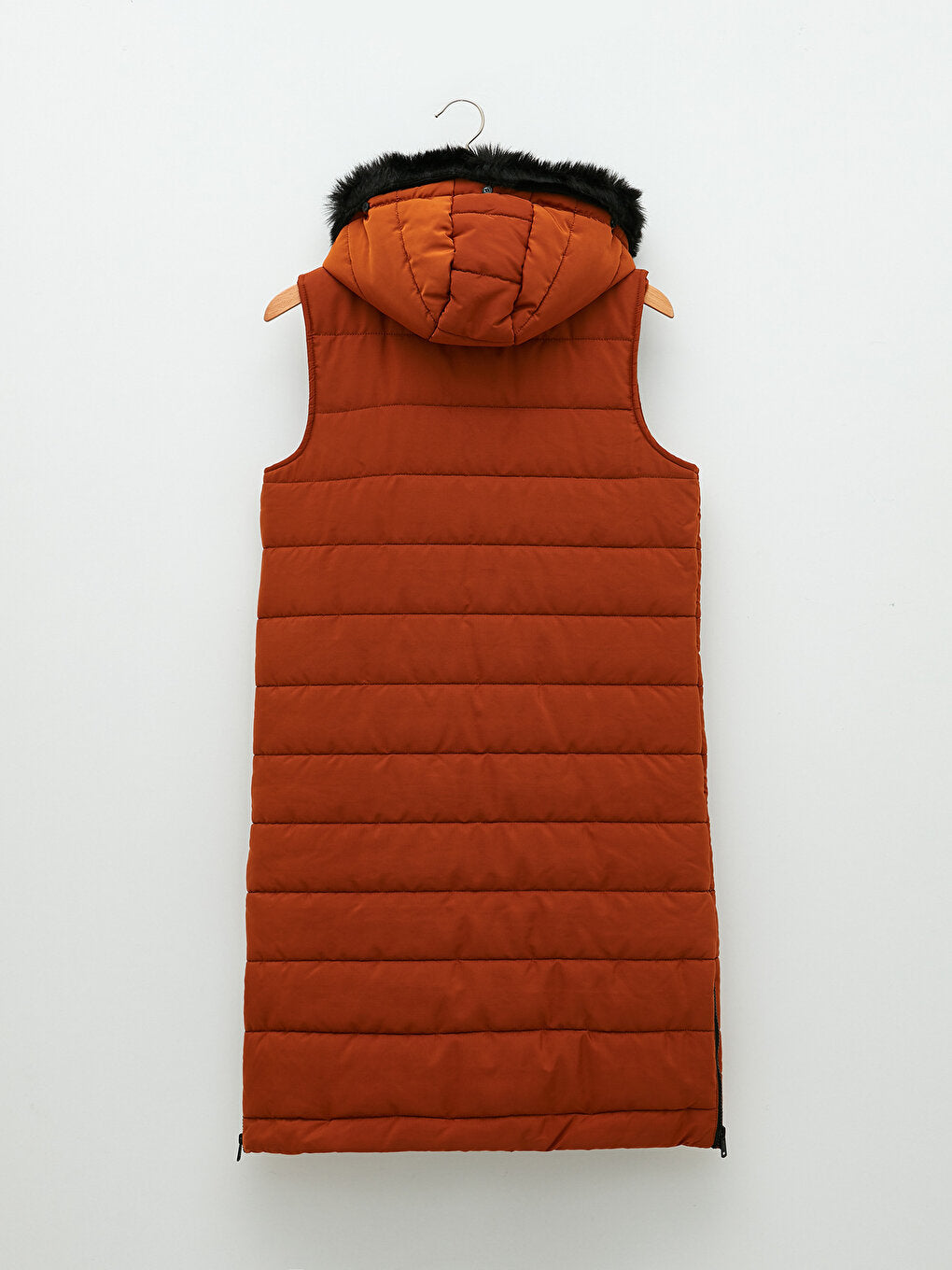 Women's Hooded Plain Puffer Vest