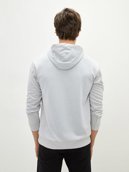 Oversize Long Sleeve Printed Men's Hoodie