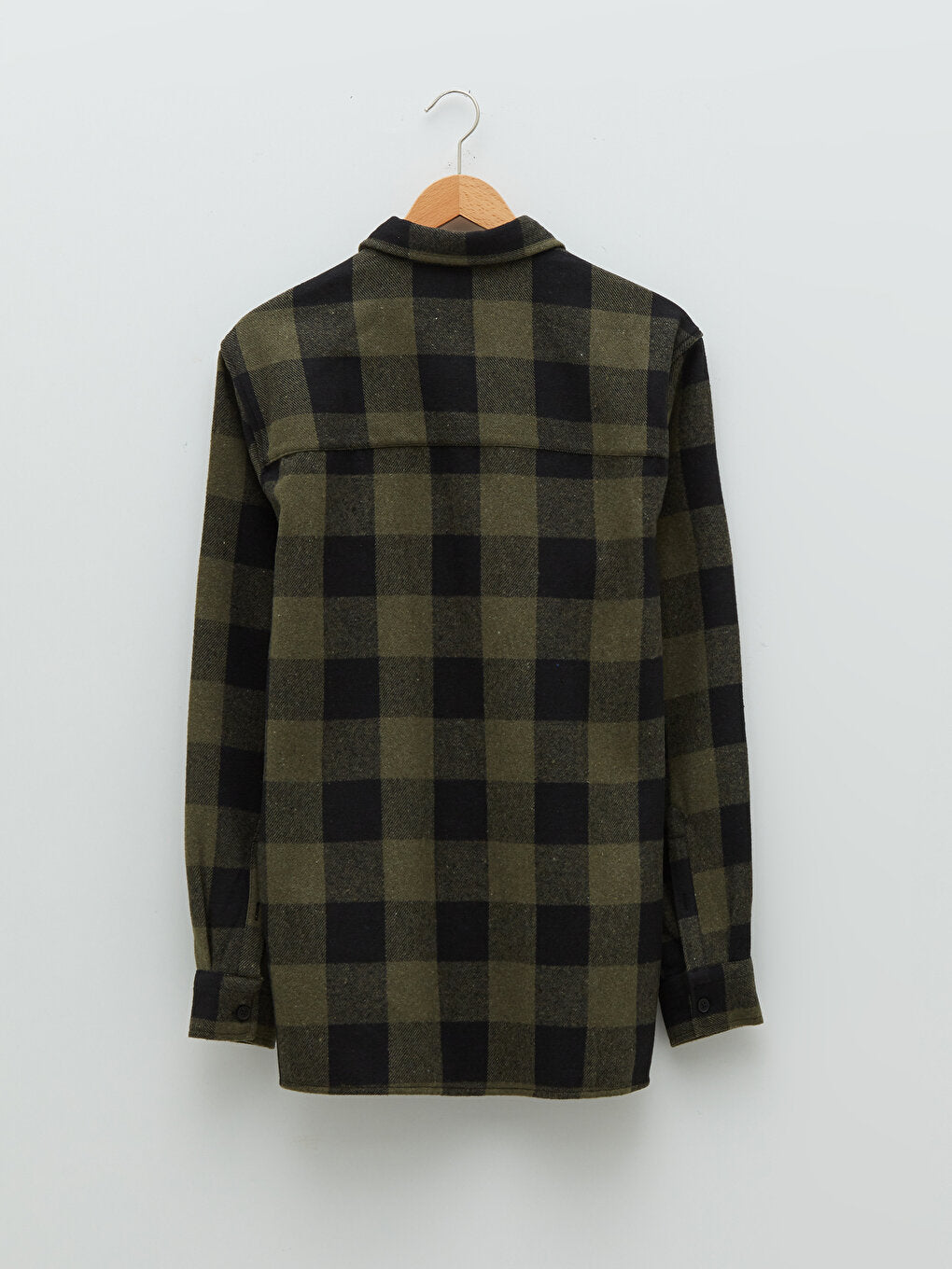 Regular Fit Long Sleeve Plaid Men's Lumberjack Shirt Jacket