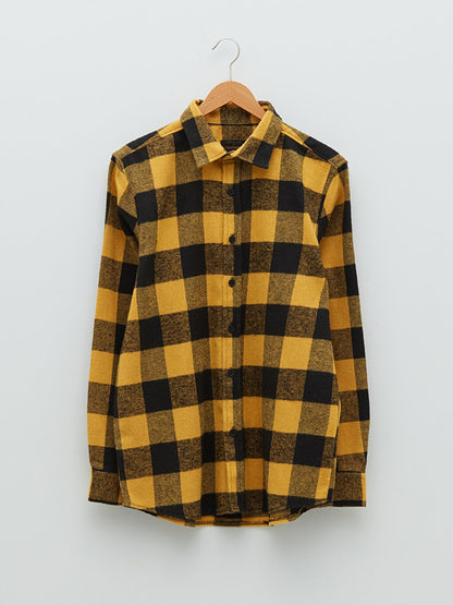 Regular Fit Long Sleeve Plaid Men's Lumberjack Shirt Jacket