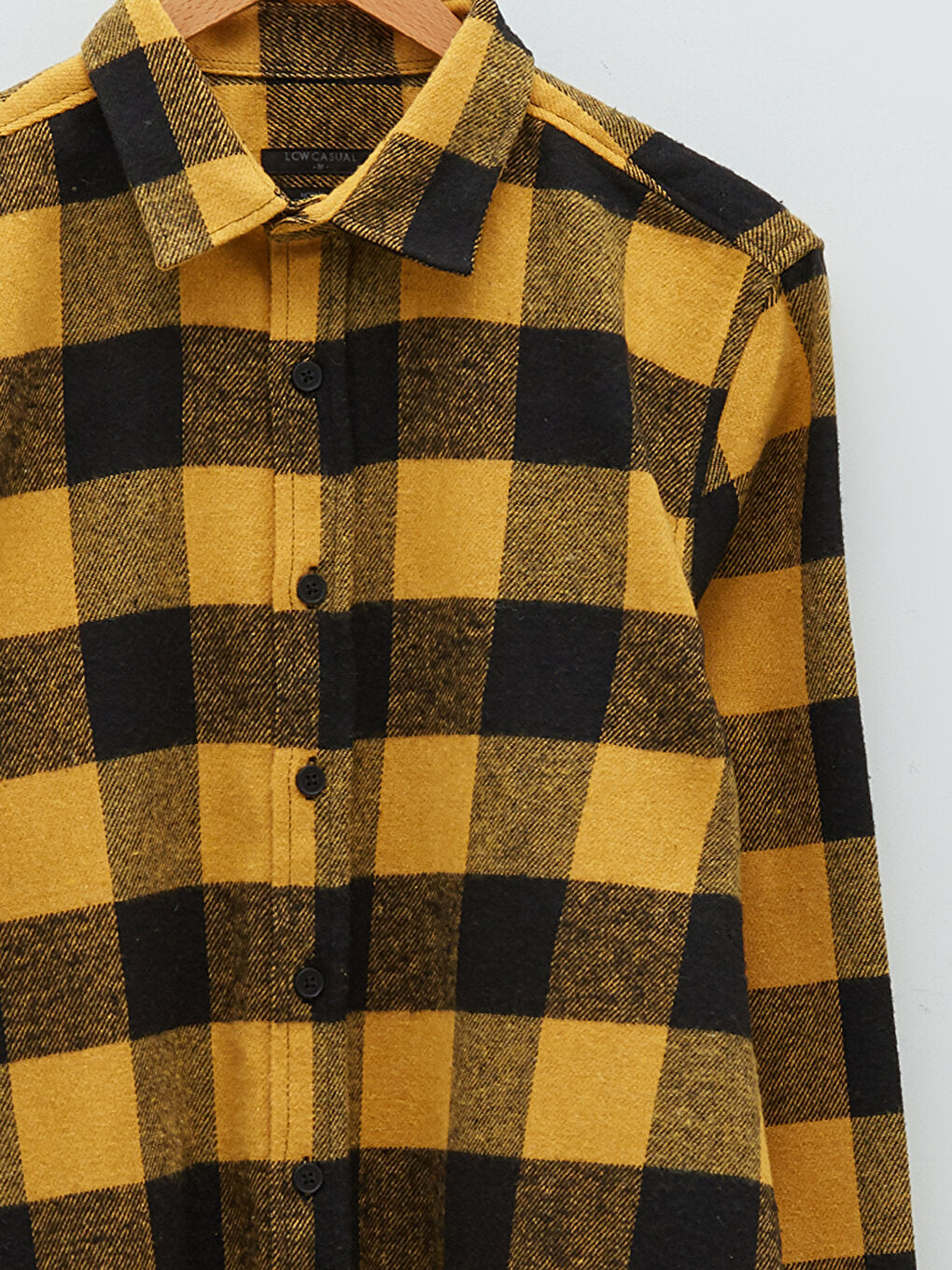 Regular Fit Long Sleeve Plaid Men's Lumberjack Shirt Jacket