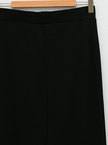 Women's Elastic Waist Straight Pencil Skirt