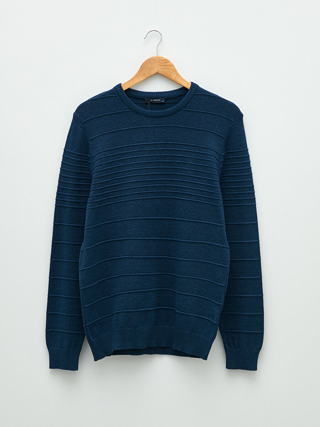 Crew Neck Long Sleeve Men's Knitwear Sweater