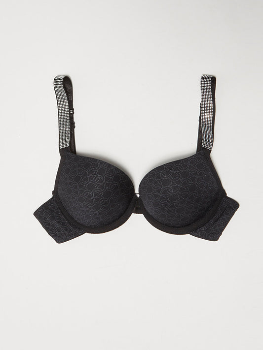 Underwire Padded Patterned Bra