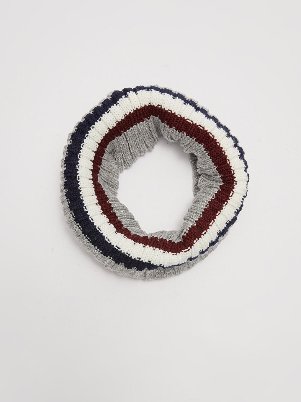 Color Blocked Boy's Knitwear Beret and Neck Collar, Pack of 2