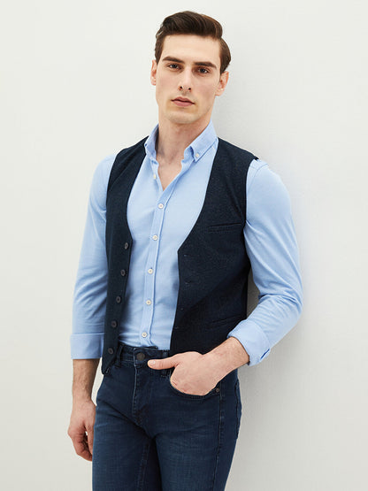 Slim Fit Classic Men's Vest