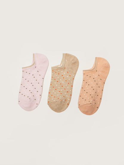 Patterned Women's Booties Socks Pack of 3