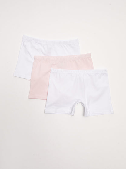 Basic Cotton Girl's Boxer 3-pack