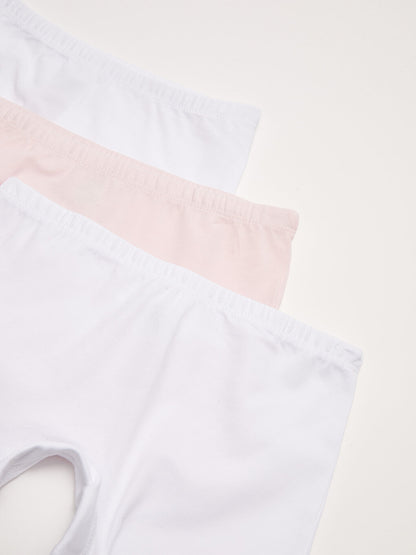 Basic Cotton Girl's Boxer 3-pack