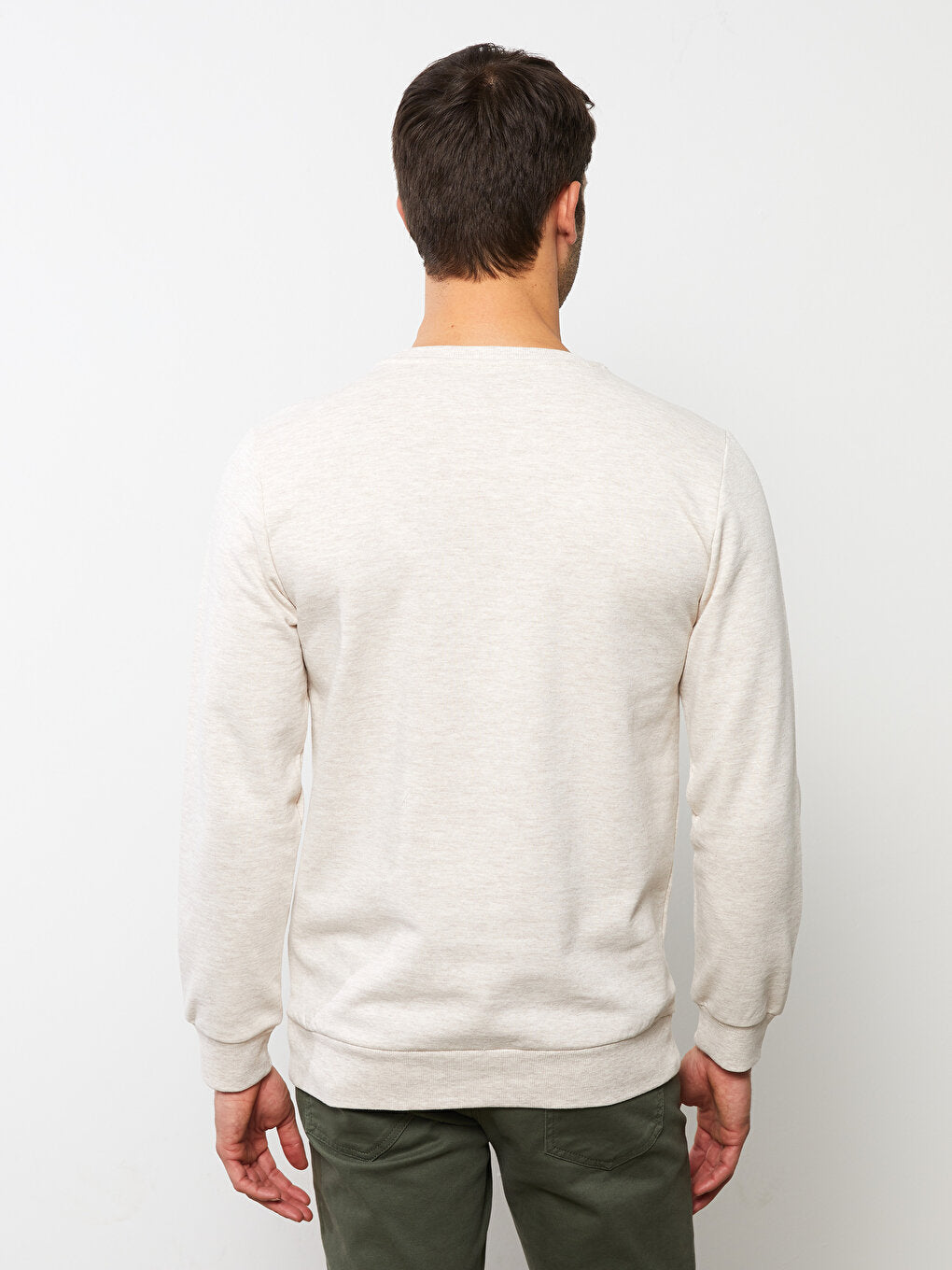 Crew Neck Long Sleeve Men's Sweatshirt