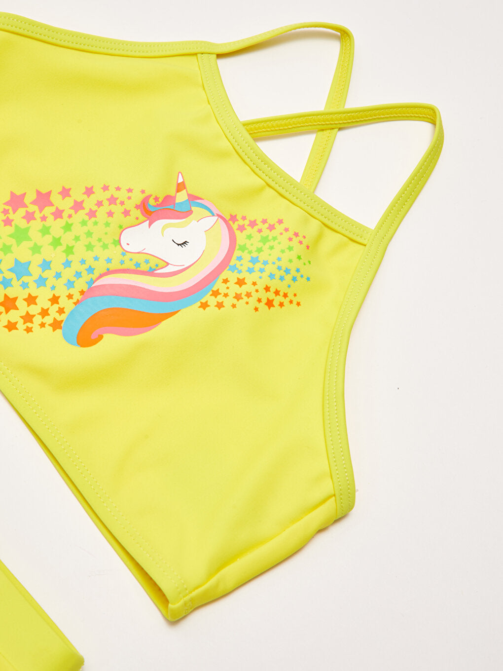 Printed Girl's Bikini Made of Flexible Fabric