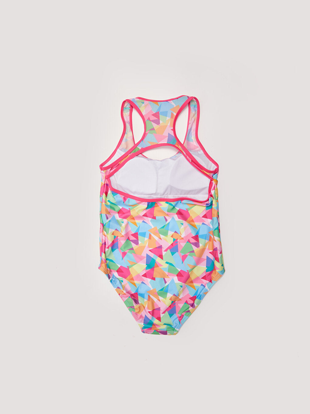 Printed Girls' Swimsuit Made of Flexible Fabric