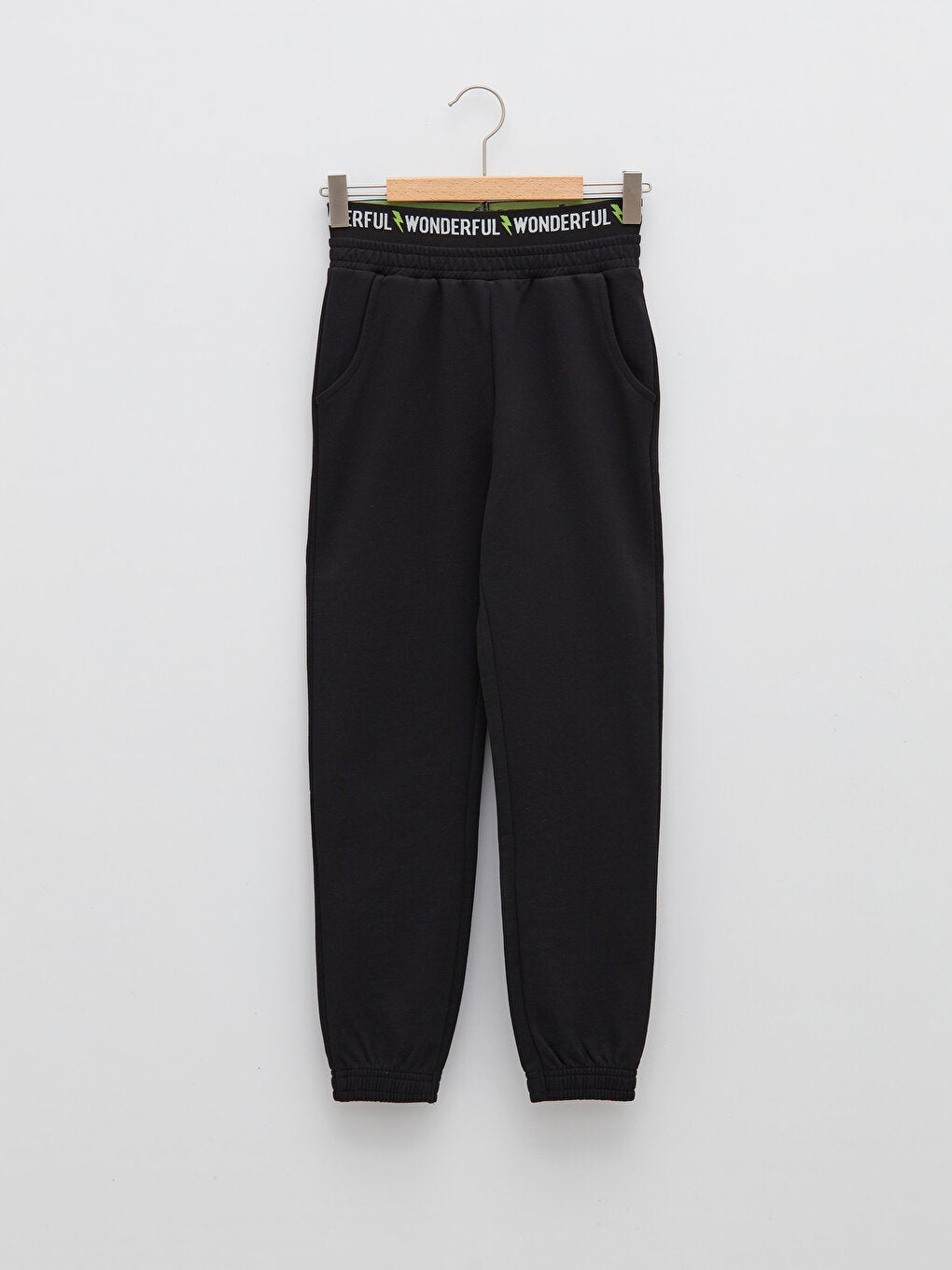 Printed Girls' Jogger Sweatpants with Elastic Waist