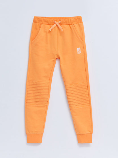 Printed Boys' Jogger Sweatpants with Elastic Waist