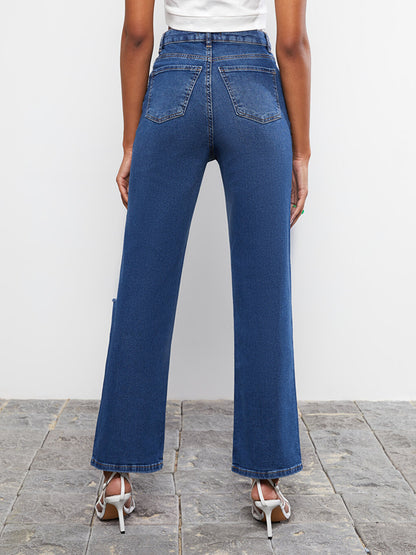 High Waist Flare Women's Jean Pants