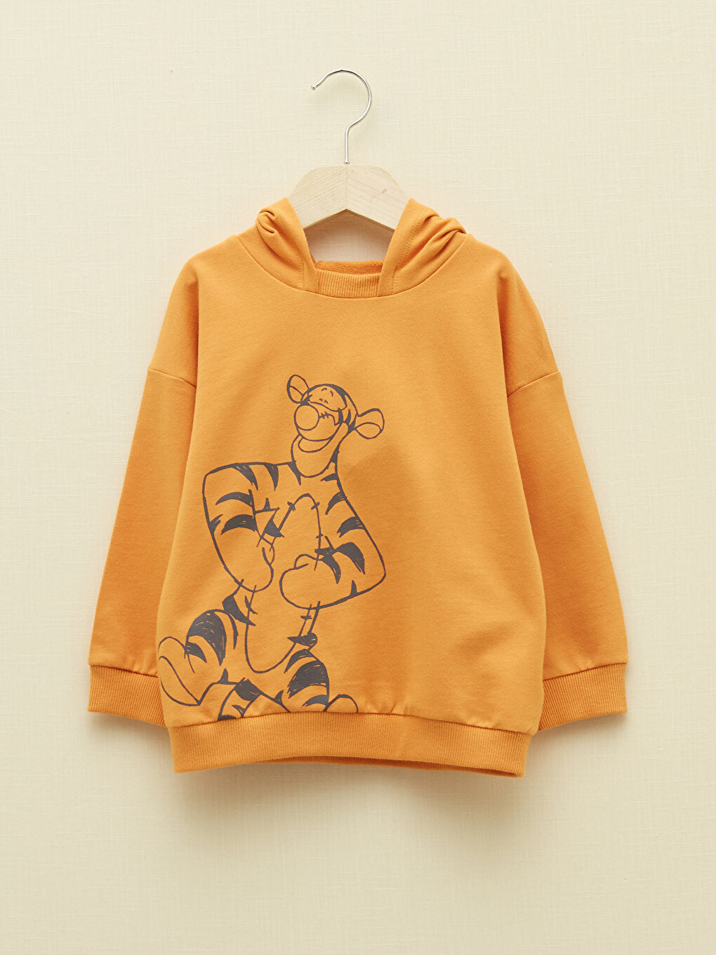 Hooded Long Sleeve Organic Cotton Winnie the Pooh Printed Baby Boy Sweatshirt