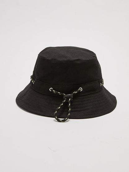 Adjustable Elastic String Boy Bucket Hat