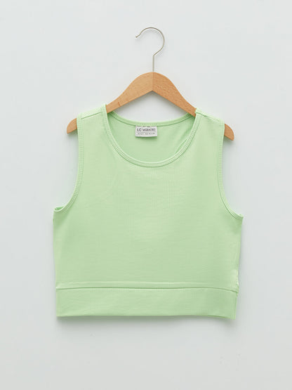 Crew Neck Basic Girl's Bustier