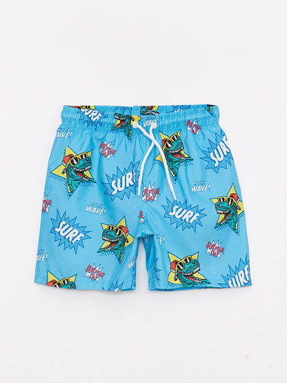 Printed Quick Drying Boys' Swim Shorts