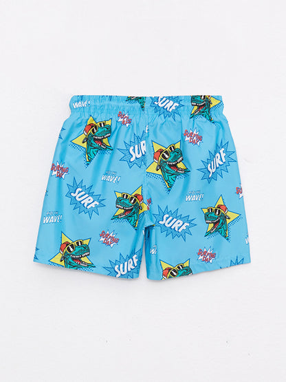 Printed Quick Drying Boys' Swim Shorts