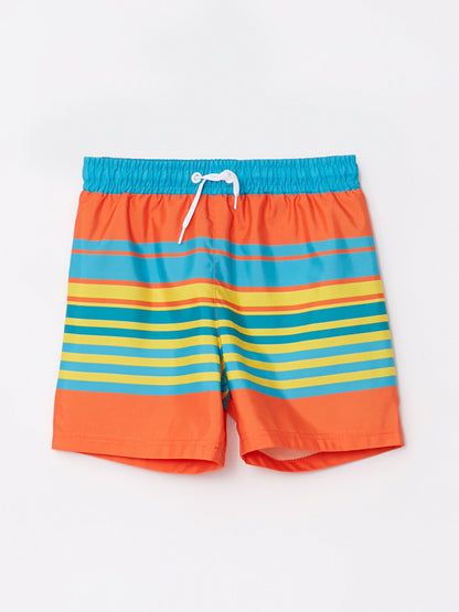 Striped Quick Drying Boy's Swim Shorts