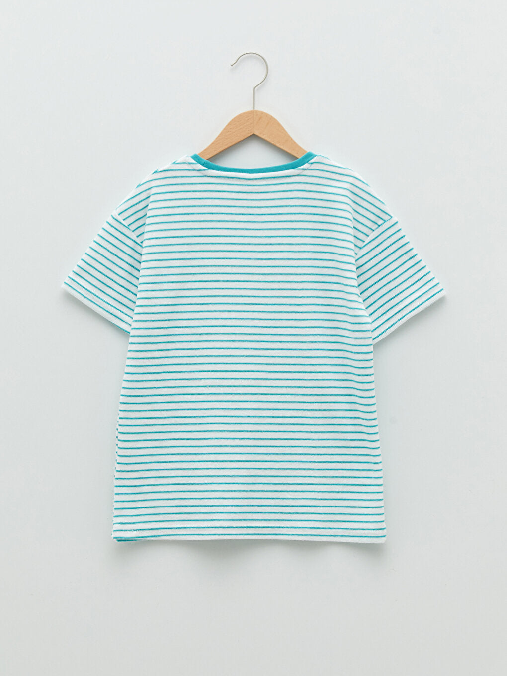 Crew Neck Striped Short Sleeve Boy's T-Shirt