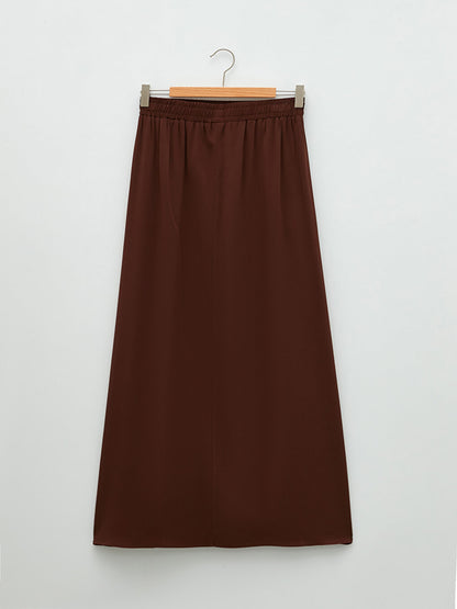 Straight A Cut Belmando Fabric Women's Skirt with Elastic Waist