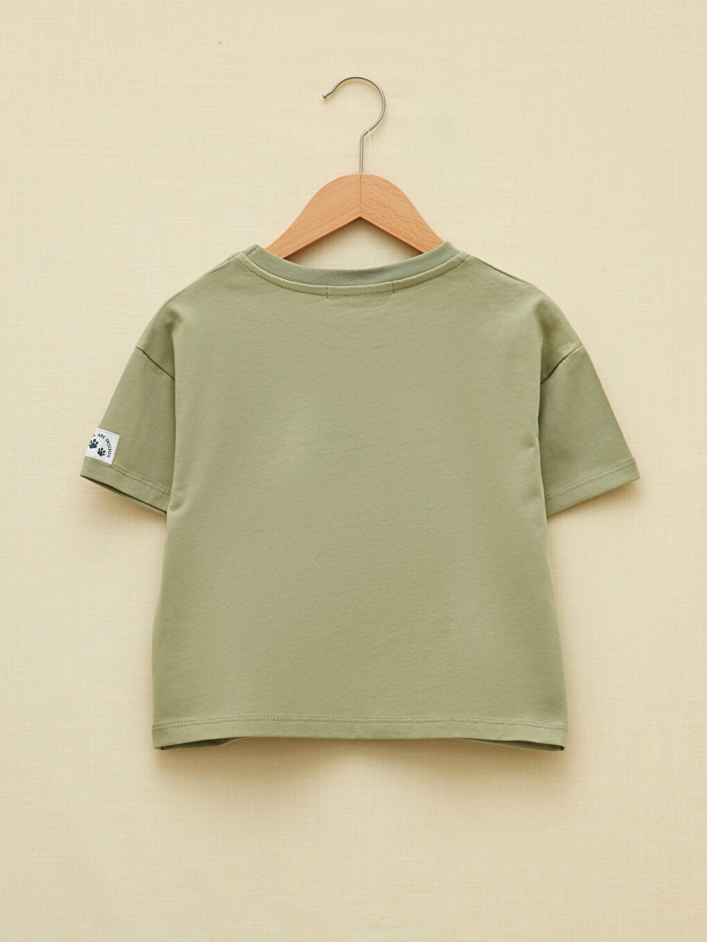 Crew Neck Printed Short Sleeve Organic Cotton Girls' T-Shirt