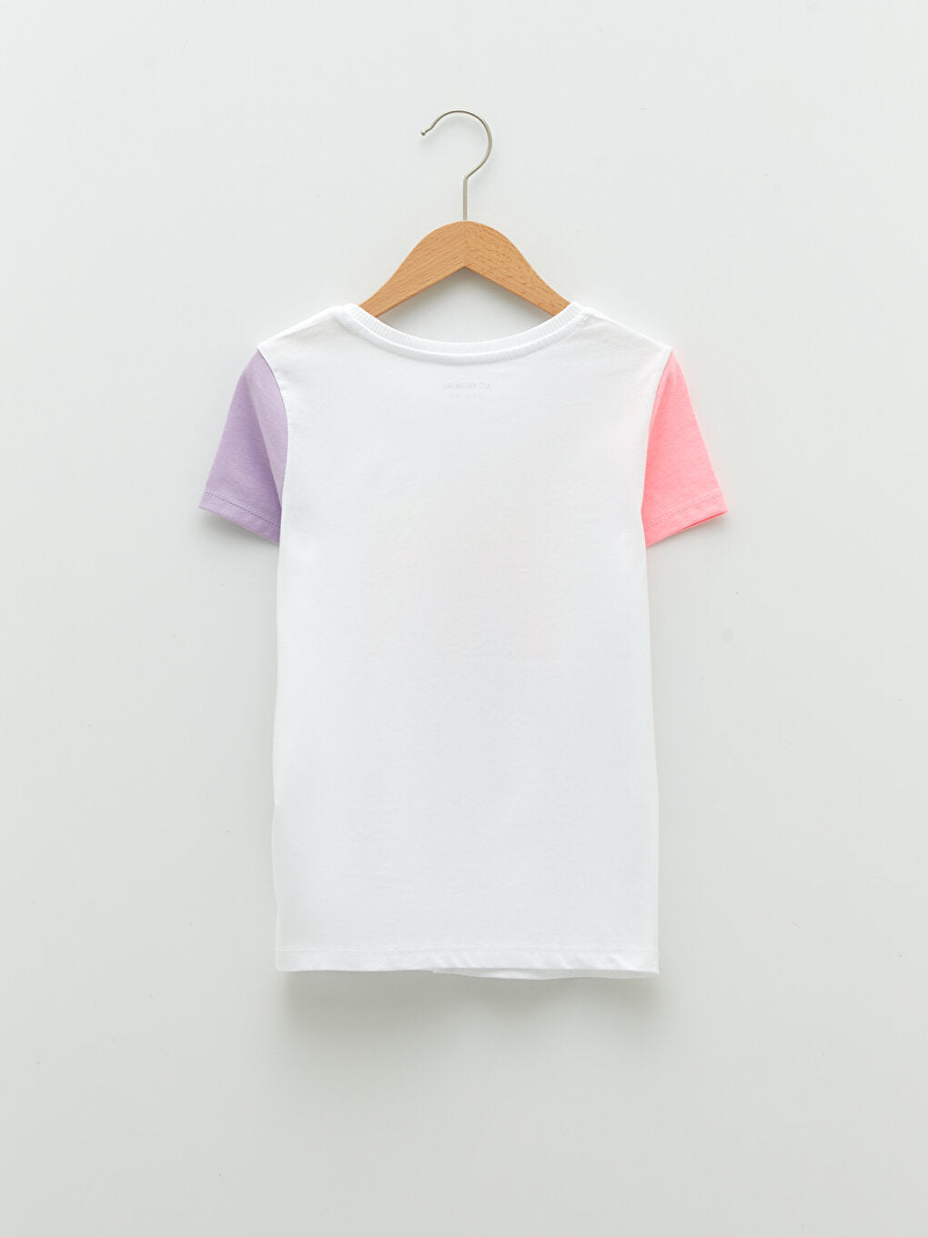 Crew Neck Printed Short Sleeve Girls' T-Shirt