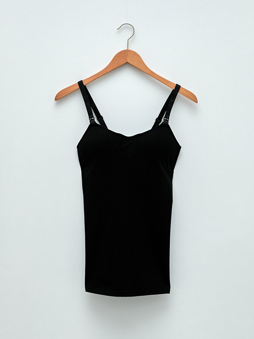 U-Neck Straight Strap Maternity Cup Tank Top