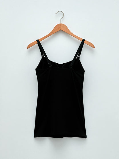 U-Neck Straight Strap Maternity Cup Tank Top