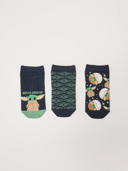 Star Wars Patterned Boys' Booties Socks 3-pack