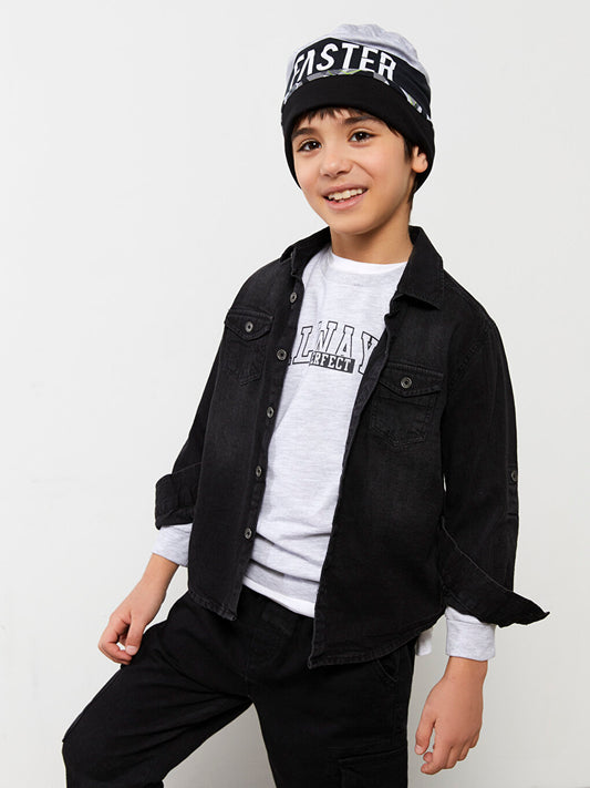 Printed Boy's Beret