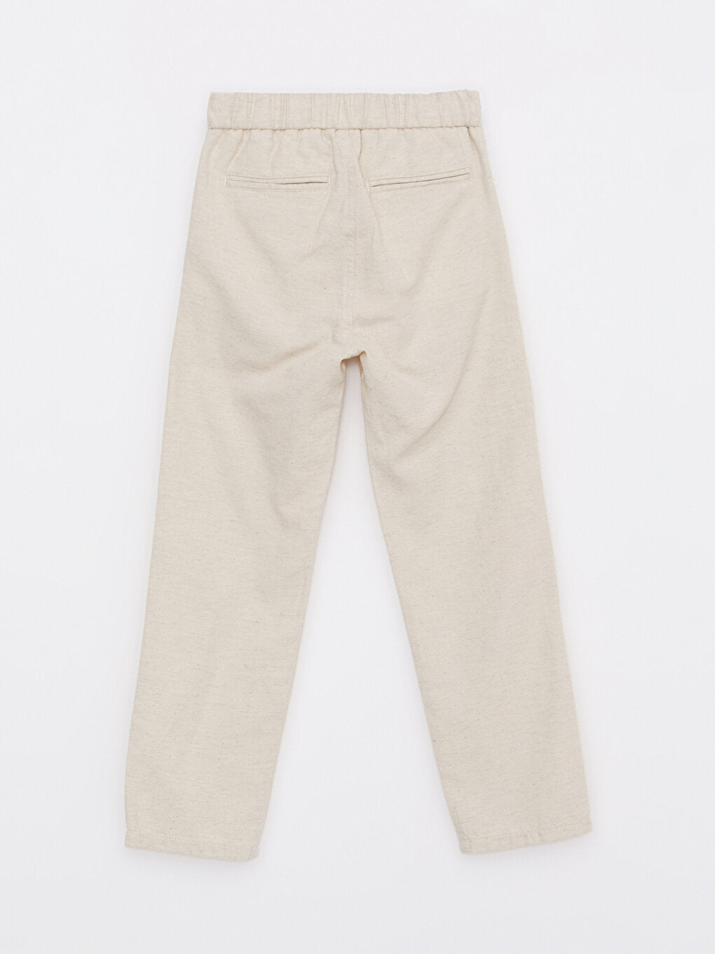 Basic Gabardine Boy's Trousers with Elastic Waist