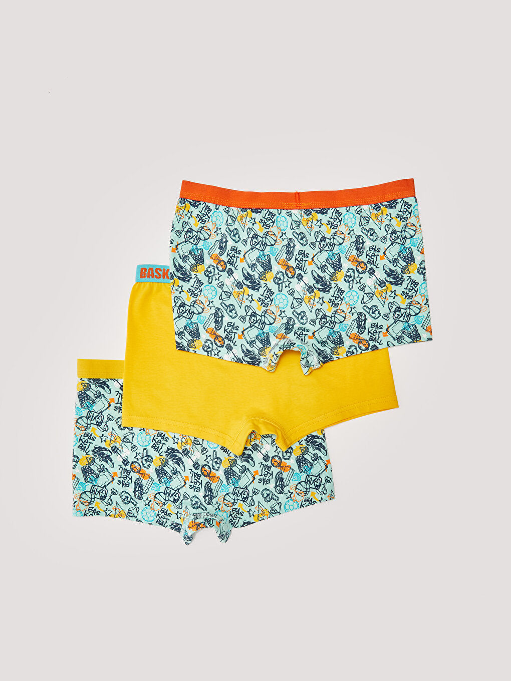 Printed Cotton Boys' Boxer 3-Piece