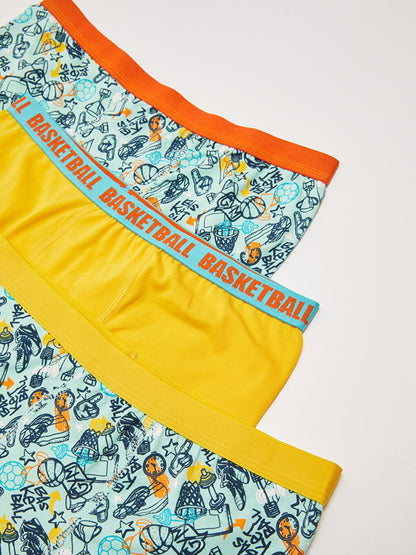 Printed Cotton Boys' Boxer 3-Piece