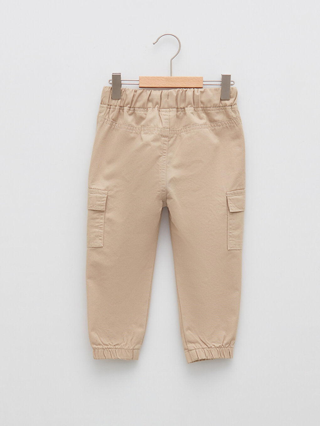 Basic Cotton Baby Boy Jogger Pants with Elastic Waist