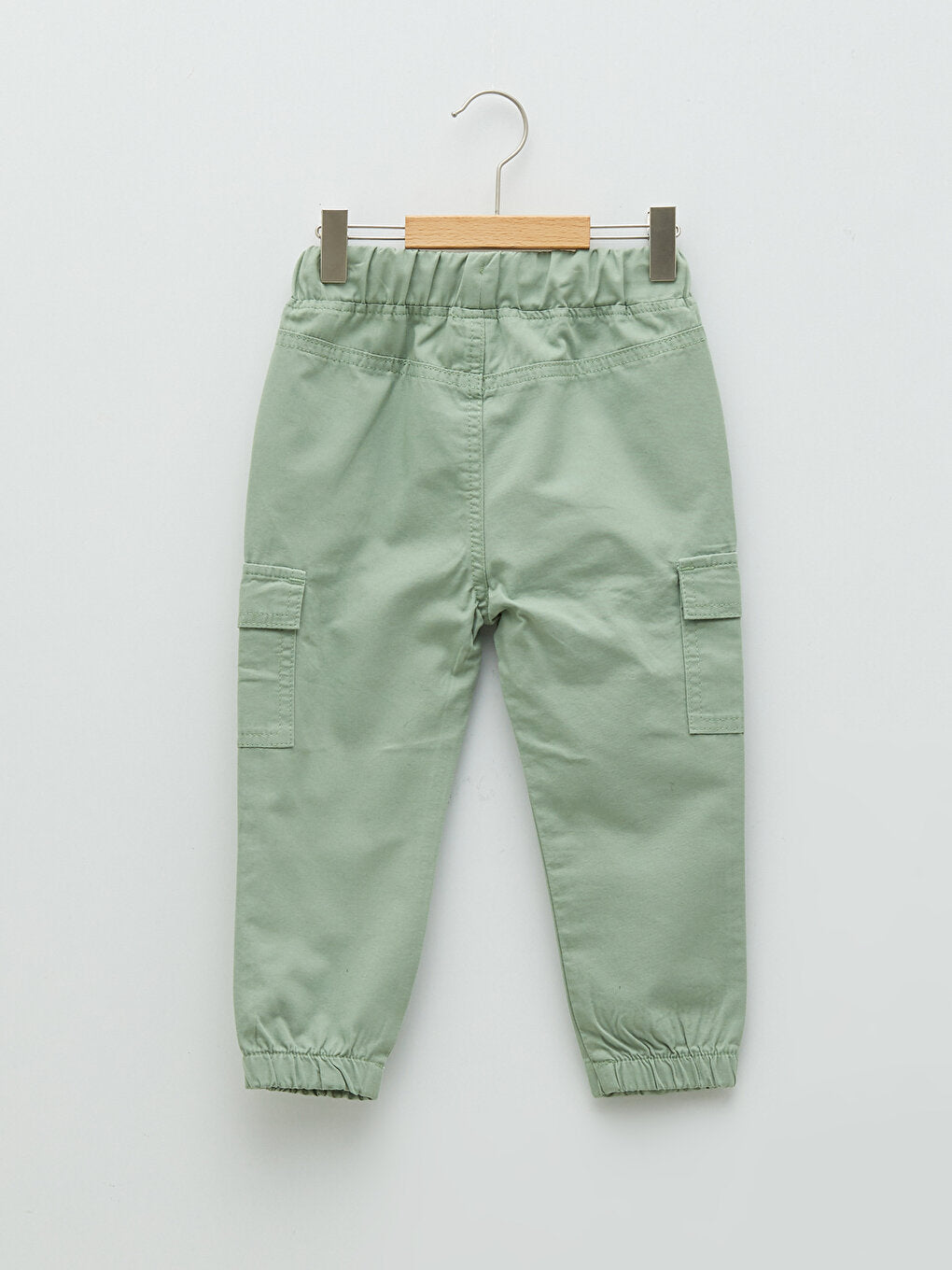 Basic Cotton Baby Boy Jogger Pants with Elastic Waist