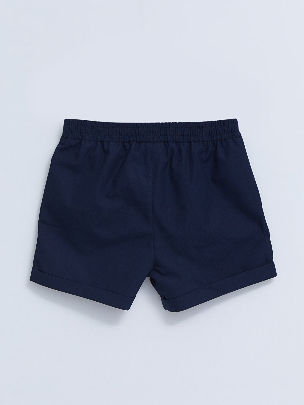 Basic Poplin Girl's Shorts with Elastic Waist