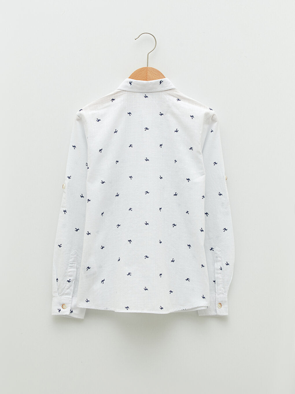 Patterned Long Sleeve Poplin Boy's Shirt