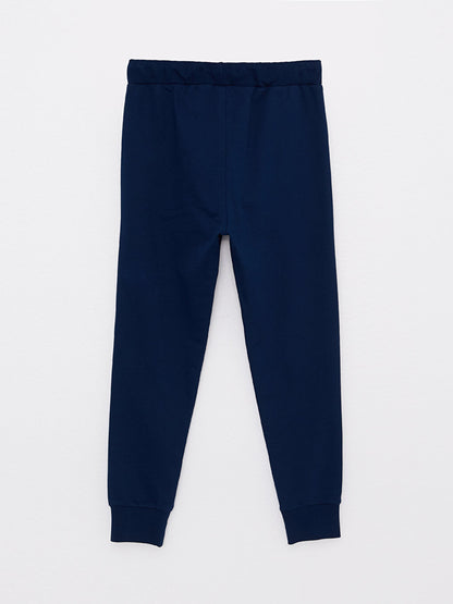 Printed Boys' Jogger Sweatpants with Elastic Waist