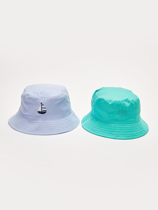 Embroidered Boy's Bucket Hat 2-pack